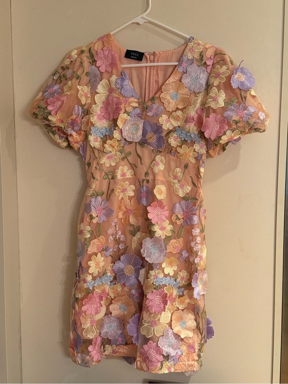 Vici Pink Blush Dress with Black Label